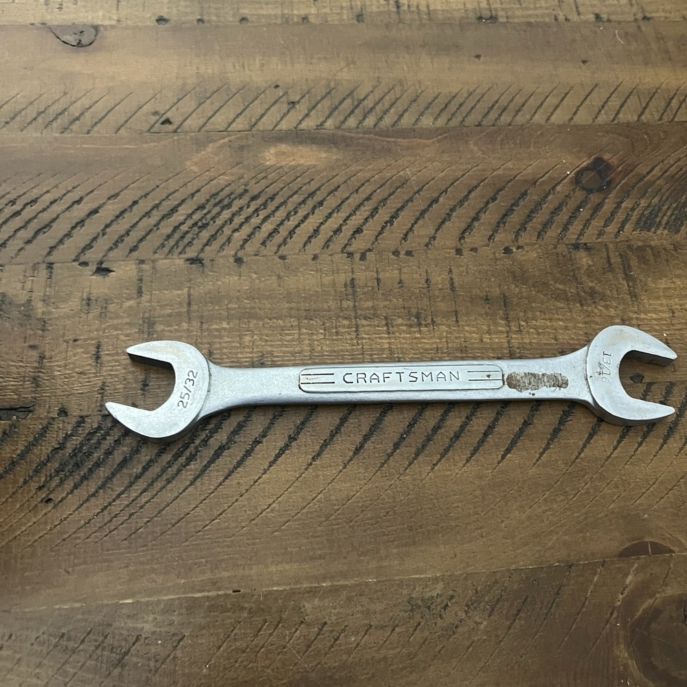 Vintage Craftsman 25/32 x 13/16 SAE Open End Wrench USA Forged V Series